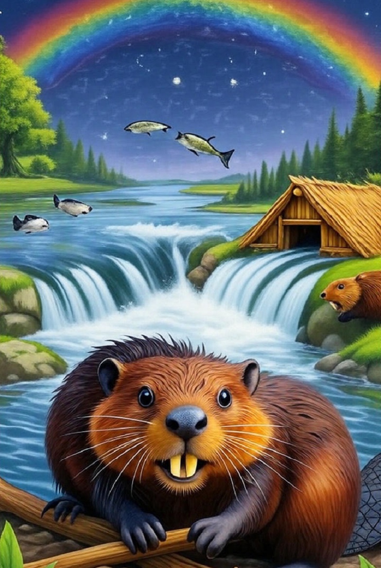 beaver's determined dam.