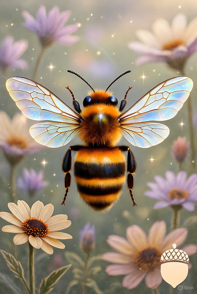 A rhyming buzz of growth
                                        and daring to fly.